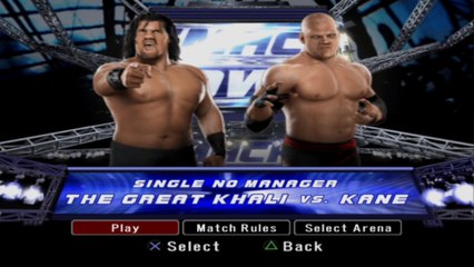 WWE Kane vs The Great Khali SmackDown 27 August 2007 | SmackDown vs Raw 2008 PCSX2