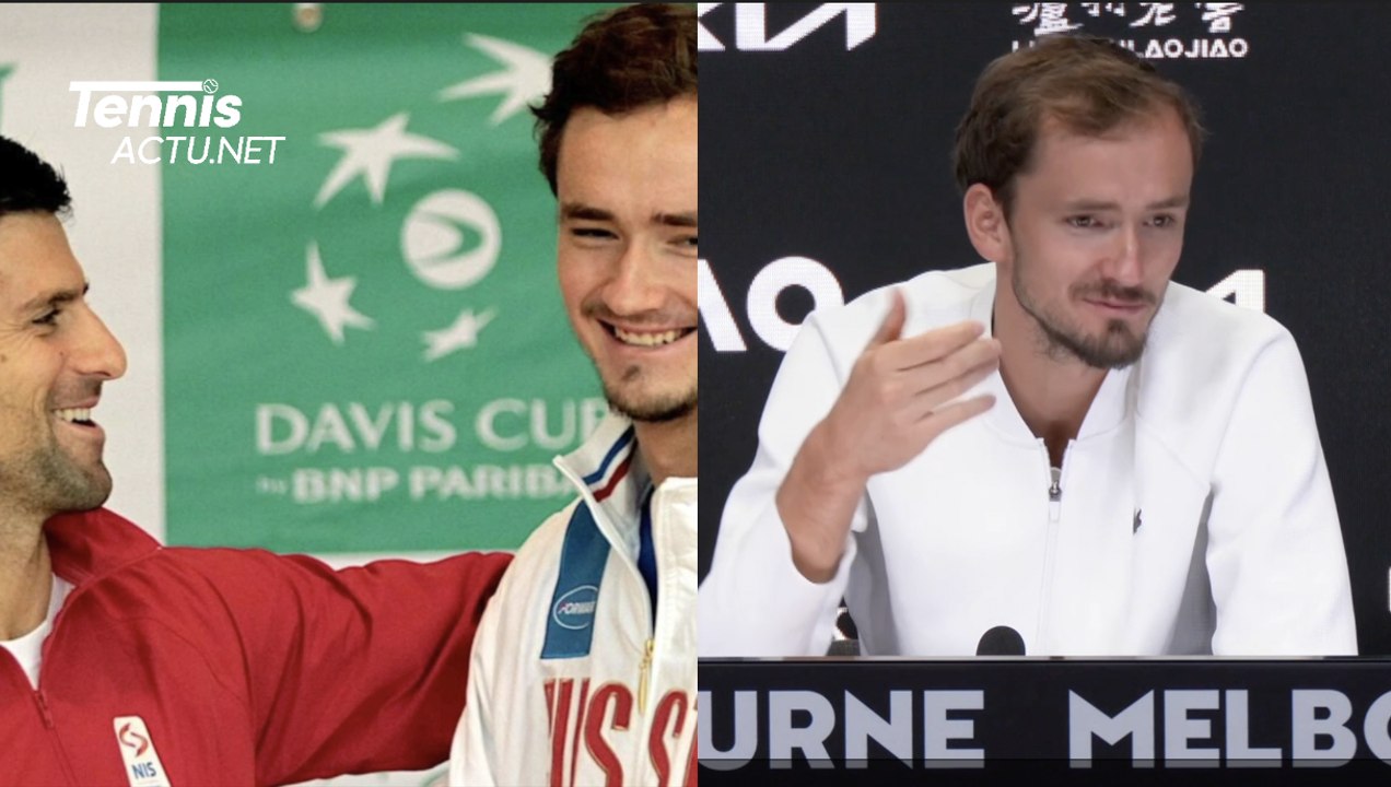 Open d'Australie 2024 - Daniil Medvedev : "La première fois que j'ai rencontré Novak Djokovic, j'étais 400e mondial. J'ai l'impression que Novak me traite comme avant"