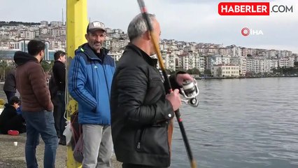 Amatör balıkçıların haftasonu mesaisi