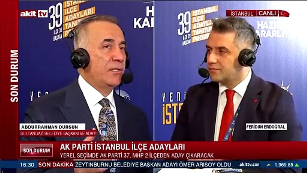 Sultangazi Belediye Başkan ve Adayı Abdurrahman Dursun hedeflerini anlattı