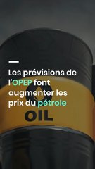 Les prévisions de l'OPEP font augmenter les prix du pétrole