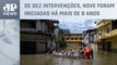 Obras contra enchentes e deslizamentos de terra estão paradas no RJ