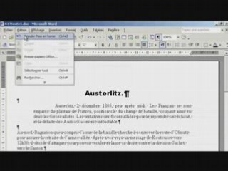 Initiation à Microsoft Word 2002 - TP 1