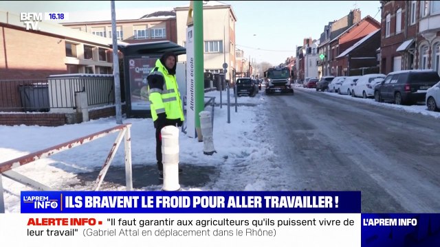 Lyon, Arras... Les Français contraints de braver le froid pour aller travailler