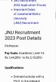 JNU Recruitment 2023 – Apply Now for Various Teaching Posts
