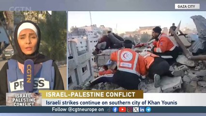 Israeli strikes continue in Khan Younis