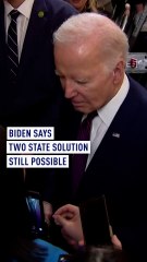 Biden stays positive over Palestine’s two state solution