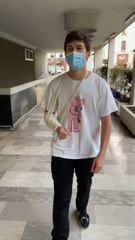 Quand tu te ramène avec un platre