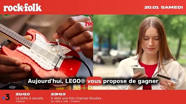 Gagnez une incroyable guitare LEGO® Ideas Fender® Stratocaster™ dans notre concours spécial Noël Rock&Folk !