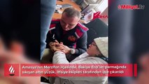 Yüzük parmağına sıkıştı, imdadına itfaiye koştu