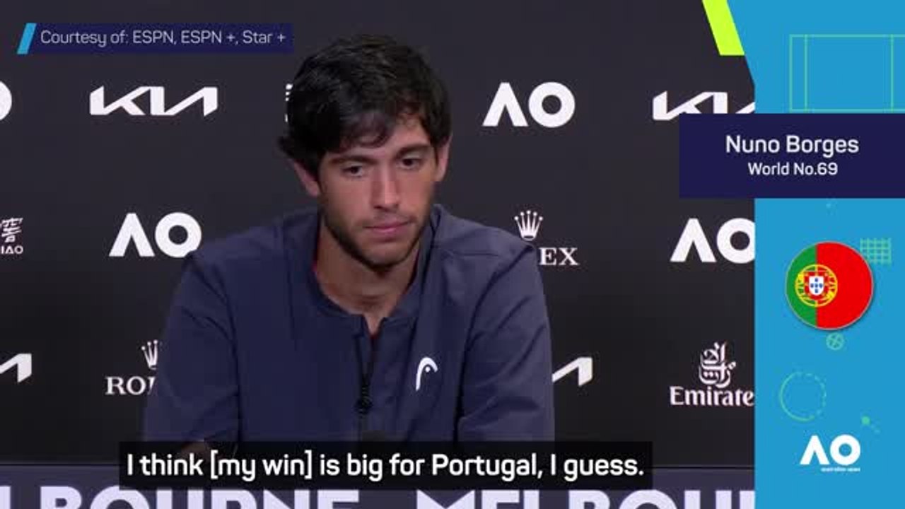Borges hoping to inspire after historic Australian Open victory