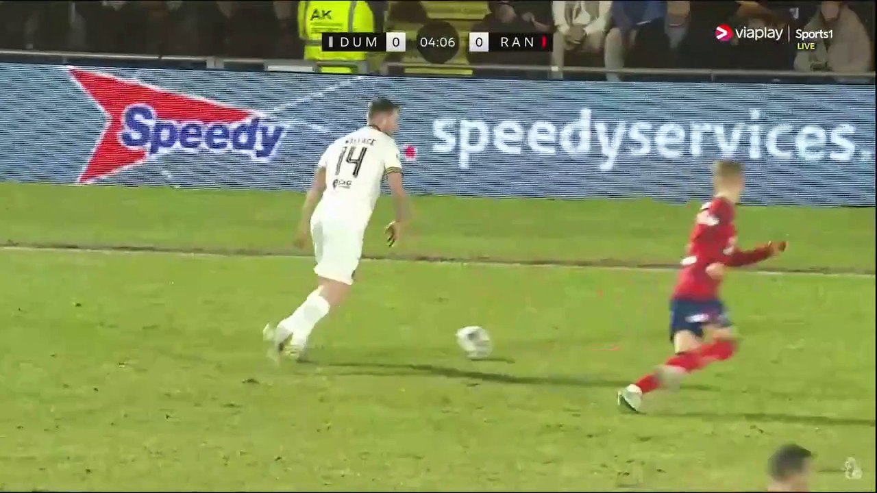 Dumbarton vs Rangers 1 half Scottish Cup Last 32