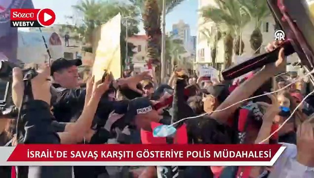 İsrail’de savaş karşıtı gösteriye polis müdahalesi