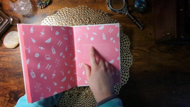 ASMR | Book ASMR | The Pink Book | Whispering/Tapping