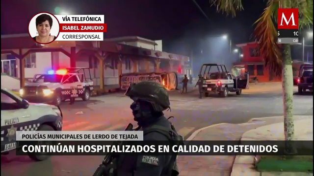 Policías golpeados tras asesinar a joven en Veracruz siguen hospitalizados pero detenidos