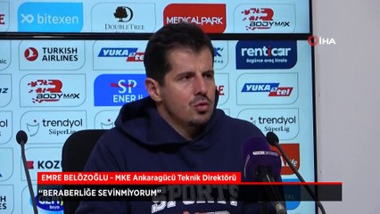 Emre Belözoğlu: Beraberliğe sevinmiyorum