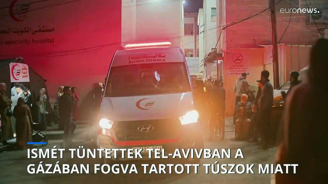 Ismét tüntettek Tel-Avivban a Gázában fogva tartott túszok miatt
