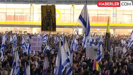 Tel Aviv'de Gösteri: İsrail Hükümetine İstifa Çağrısı