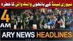 ARY News 4 AM Headlines | 21st January 2024 | Pakistan Vs New Zealand Fifth T20 - Latest Updates