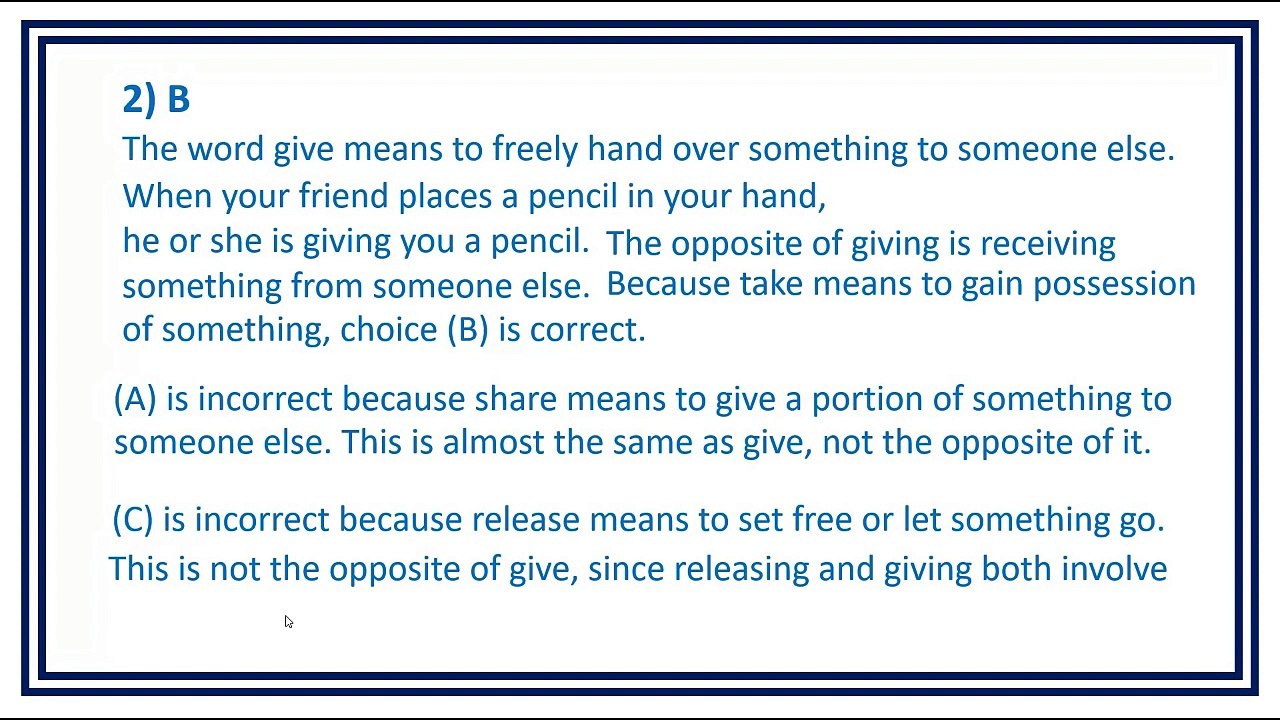 Antonyms 1 Level 1