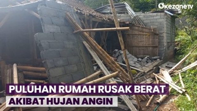 Puluhan Rumah Rusak Berat akibat Hujan Deras dan Angin Kencang di Semarang, Jawa Tengah