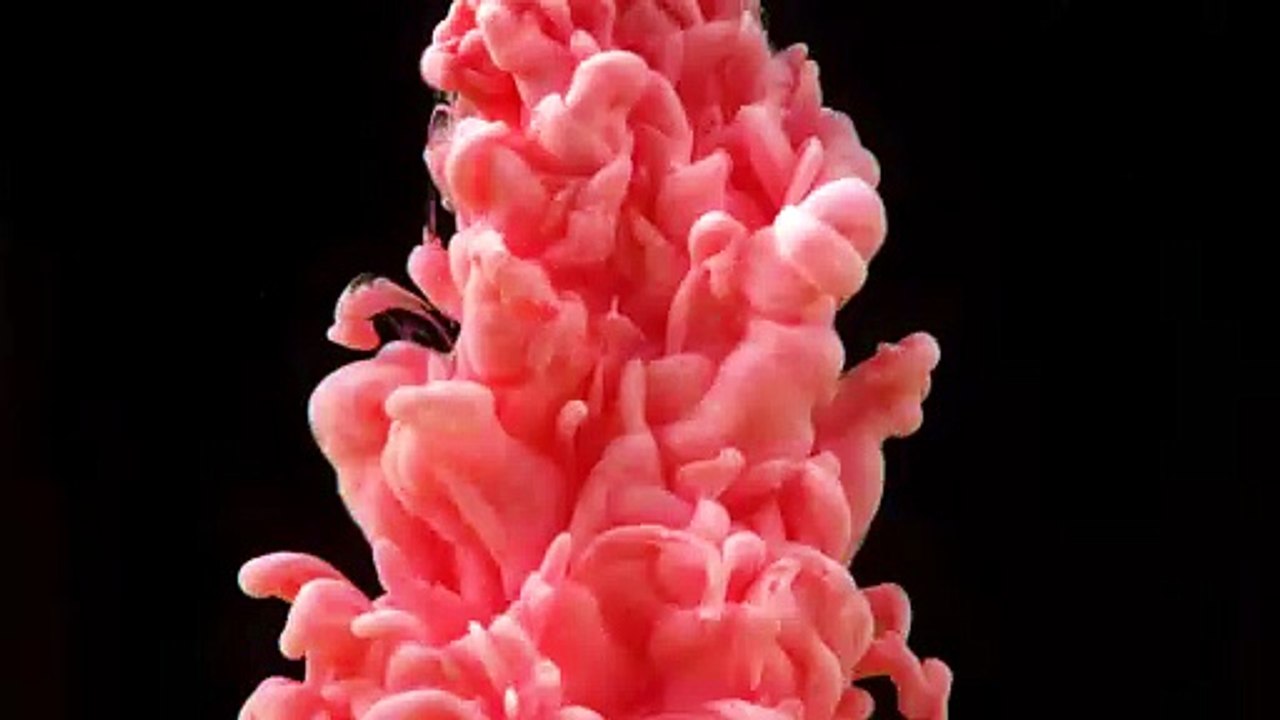 Underwater pink ink shot