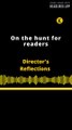 Director's Reflections | On the hunt for readers