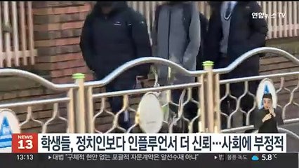 학생들 "정치인보다 인플루언서 더 신뢰"…대다수 사회에 부정적