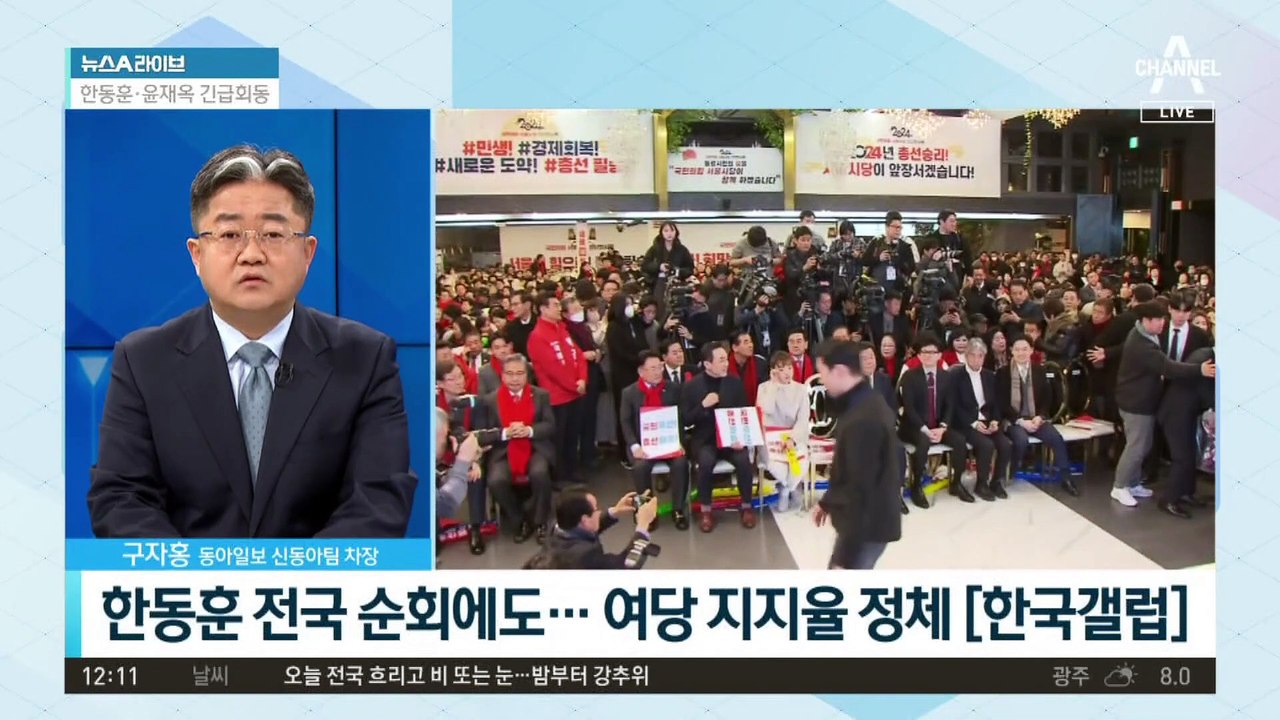 한동훈 지명 한 달…여당 지지율 답보 상태