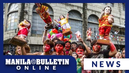 Devotees attend mass for the feast of Sto. Niño De Tondo