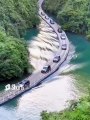 Bridge Floating On Water And Vehicles On The Bridge #shorts #shortsvideo #video #viral #innovationhub