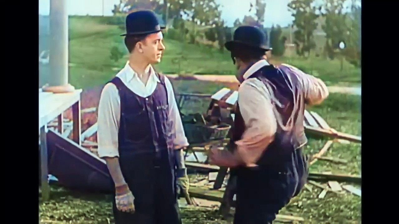 Laurel & Hardy The Finishing Touch (Full Episode Colorized in English)