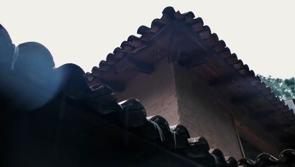 video cabin on rainy day 4k background for trailer no copy right