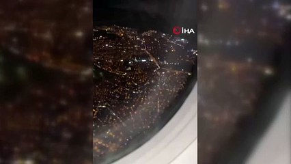 İzmir'de inişe hazırlanan uçağa lazer tuttular.