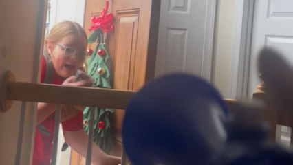 Daughter returning from school is air horned by Mother *Hilarious Reaction*