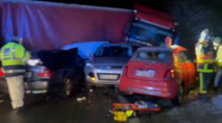 Somme : 24 blessés et 10 véhicules impliqués dans un carambolage sur l'A16 à hauteur de Flixecourt