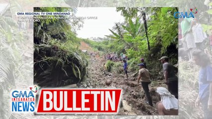 Landslides sa Davao Region, 15 na ang patay ayon sa OCD Region 11 | GMA Integrated News Bulletin