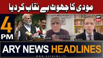 ARY News 4 PM Headlines 21st January 2024 | Modi ka jhoot Be'Nakaab...