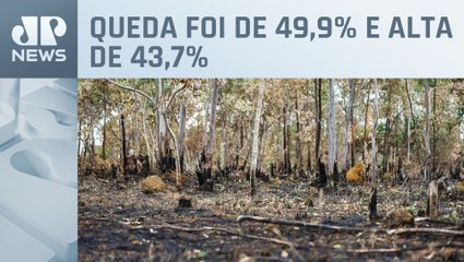 Desmatamento tem queda na Amazônia e alta no cerrado