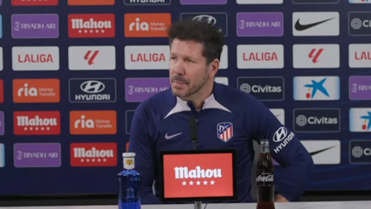 Simeone habla sobre el mercado de fichajes del Atlético de Madrid