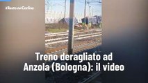 Treno deragliato ad Anzola (Bologna): il video