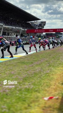 Motorcycle Le Mans style start #motorsport #motorcycle #motogp #racing #spartans #ducati #yamaha
