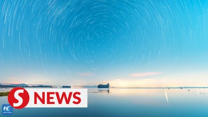 Winter starry sky covers Yunnan's wetlands