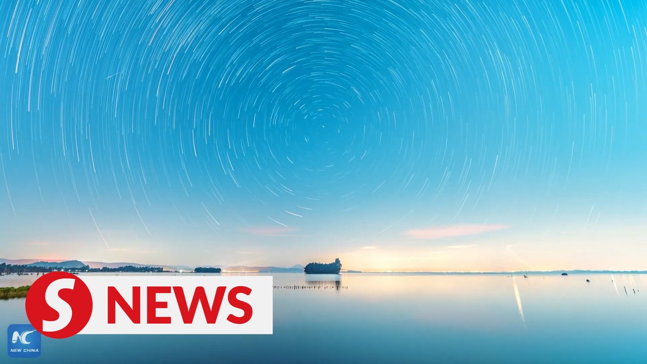 Winter starry sky covers Yunnan's wetlands