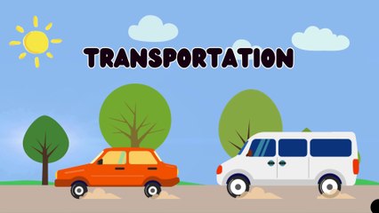 Скачать видео: Transportation and Their Sounds | Transport Sounds and Vehicle Names | Modes of Transport for Kids