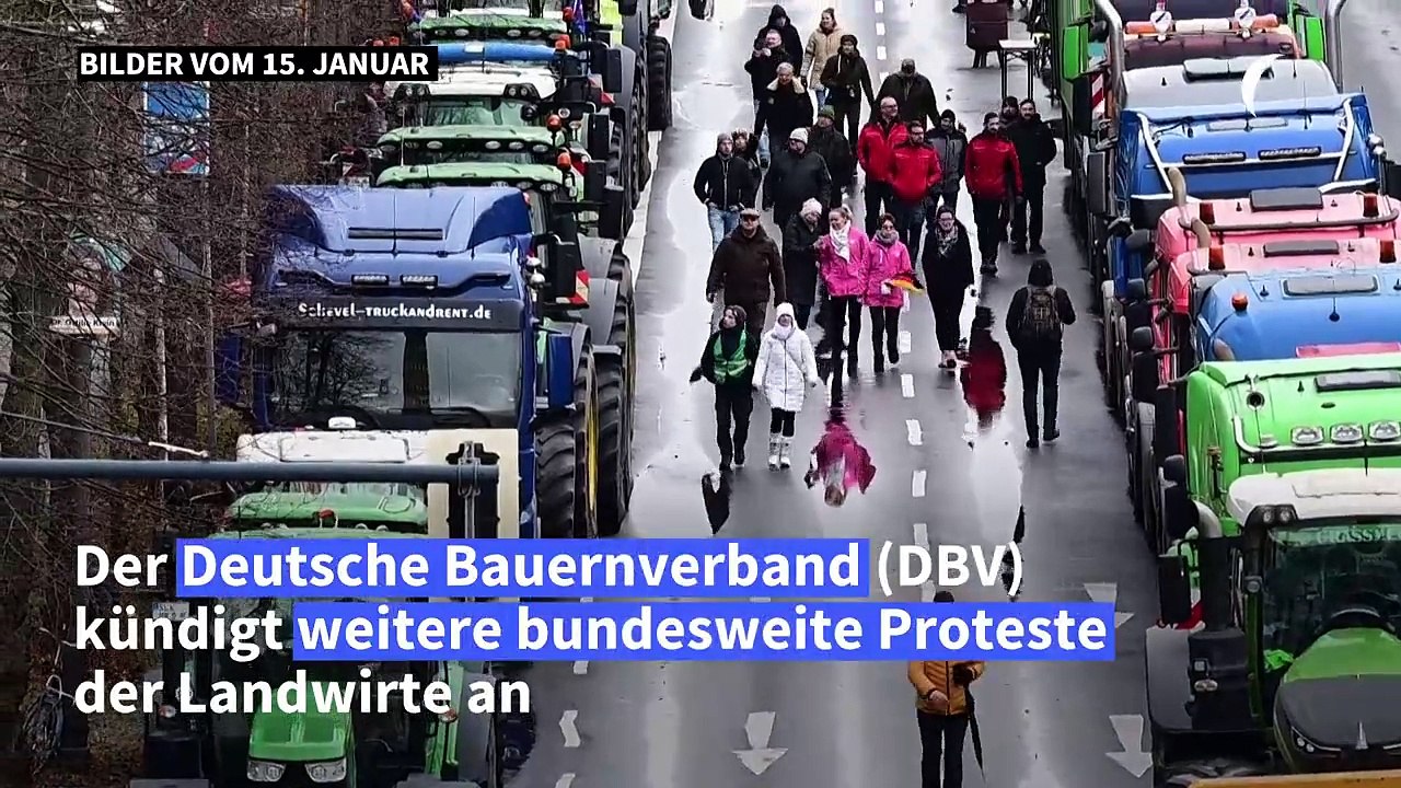 Bauernverband kündigt weitere bundesweite proteste an