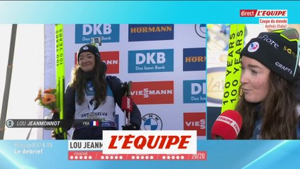 Jeanmonnot : «Il n'y a rien à jeter aujourd'hui» - Biathlon - CM (F)