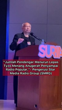 Jumlah Pendengar Menurun Selepas Tyzo Menang Anugerah Penyampai Radio Popular, - Pengerusi SMRG