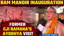 Exclusive: Former CJI NV Ramana's Ayodhya Visit | Ram Mandir Consecration Countdown | Oneindia