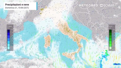 Brevi e locali piogge tra lunedì sera e martedì sera al centro sud